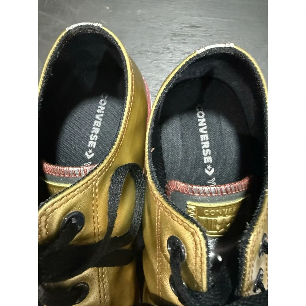 Custom‎ Converse All Star  Metallic Gold - BE KIND Men's Size 10 Women's Size 12